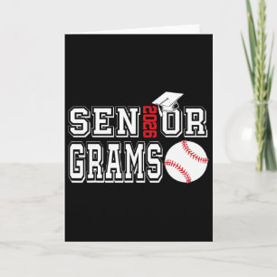 Senior Grams Cl Of 2026 Baseboll Grams Examen  Kort