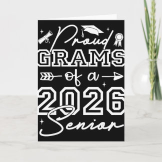 Senior Grams Stolta Grams Av En 2026 Senior Kort