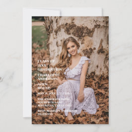 Senior Grattis Examinerad Foto Inbjudningar