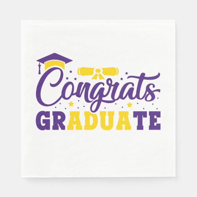 Senior Gratulerara Student Pappersservett (Framsidan)