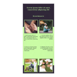 Senior Home Care-rackkort Reklamkort