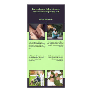 Senior Home Care-rackkort Reklamkort
