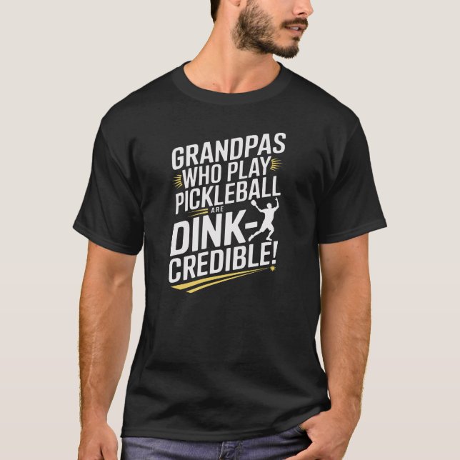 Senior Humor Pickleball T Shirt (Framsida)