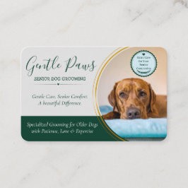 Senior husdjursvårdsalong Emerald Dog Grooming Visitkort