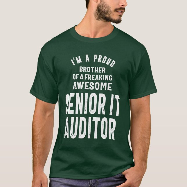 Senior IT-revisor, jobbtitel, Gift T Shirt (Framsida)