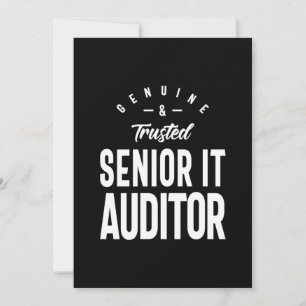 Senior IT-revisor, jobbtitel, Gift Tack Kort