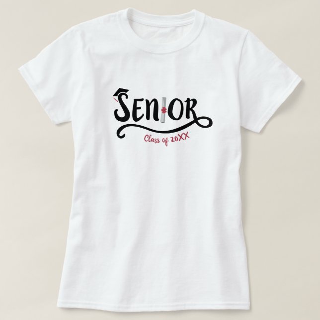 Senior - klass av t shirt (Design framsida)