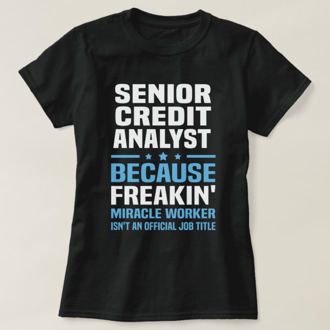 Senior Kredit Analyst T Shirt (Design framsida)