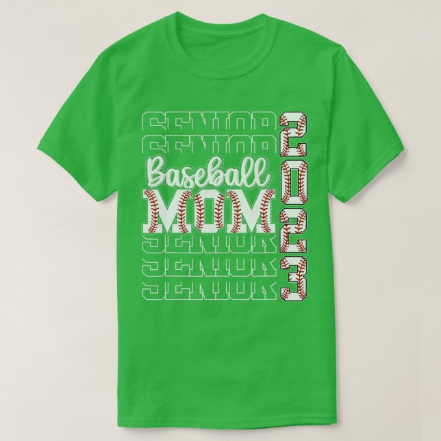 Senior Mamma 2023 Baseball Class of 2023 Funny Gra T Shirt (Design framsida)