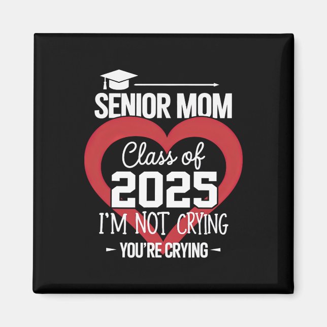 Senior mamma 2025 Cl Of 2025 Examen 2025 Mor  Magnet (Framsidan)