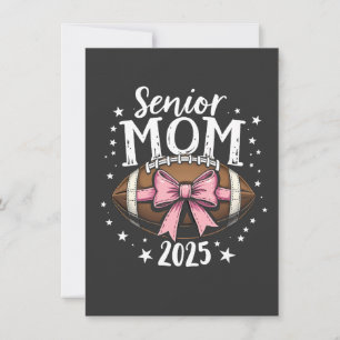Senior Mamma 2025 Klass of Studenten Football Tack Kort