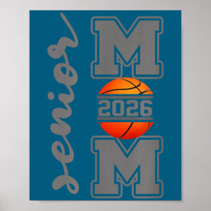 Senior mamma 2026 basketboll idrottare stolt föräl poster