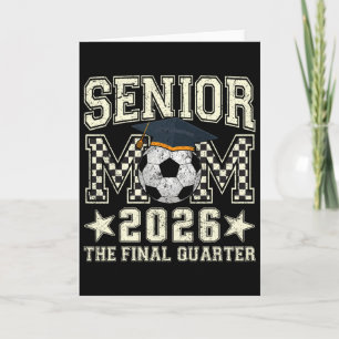 Senior mamma 2026 fotbollsexamen kvartal män kvinn kort