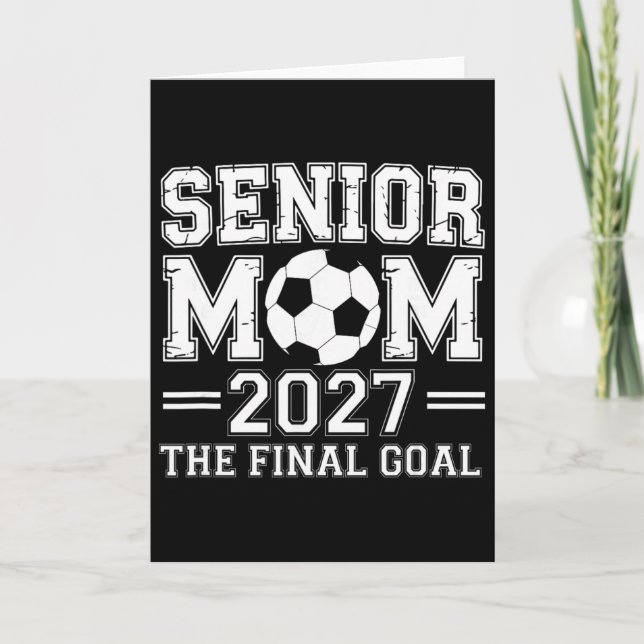 Senior Mamma 2027 Slutmålet Fotboll  Kort (Framsida)