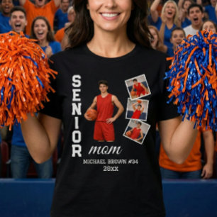 Senior Mamma Anpassad Foto Collage Namn Nummer År T Shirt