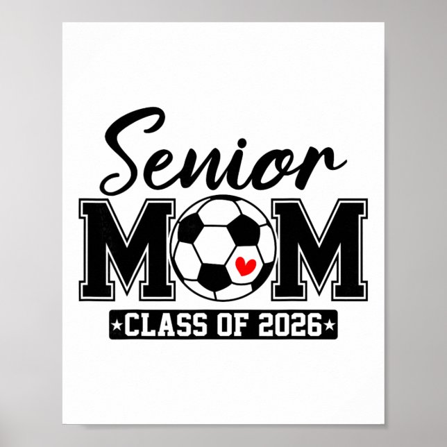 Senior Mamma Cl Av 2026 Fotbollsmamma Examen _1  Poster (Framsidan)