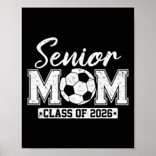 Senior Mamma Cl Of 2026 Fotbollsmamma Examen  Poster