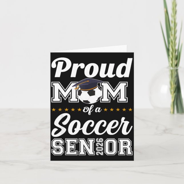 Senior mamma klass 2026 fotbollsmamma examen  kort (Framsida)