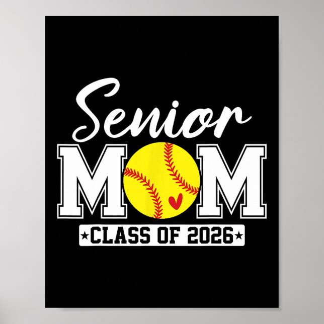 Senior Mamma Klass 2026 Softll Mamma Examen  Poster (Framsidan)