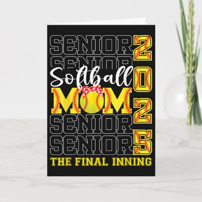 Senior Mamma Sista Inningen Softll Mamma Cl 2025 Kort (Framsida)
