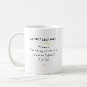 Senior Manager Kontorscitat Kaffemugg