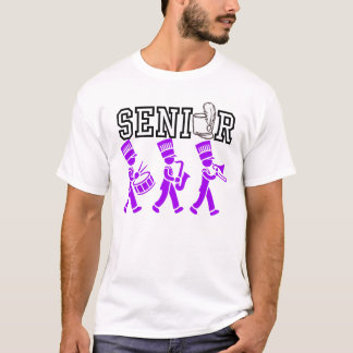 Senior Marching Band med lila siluett T Shirt