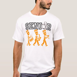 Senior Marchingband med orange silhuett T Shirt