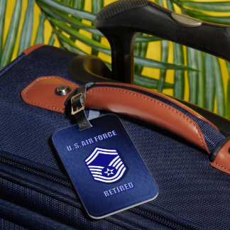 Senior Master Sergeant USAF Luggage Tag Bagagebricka