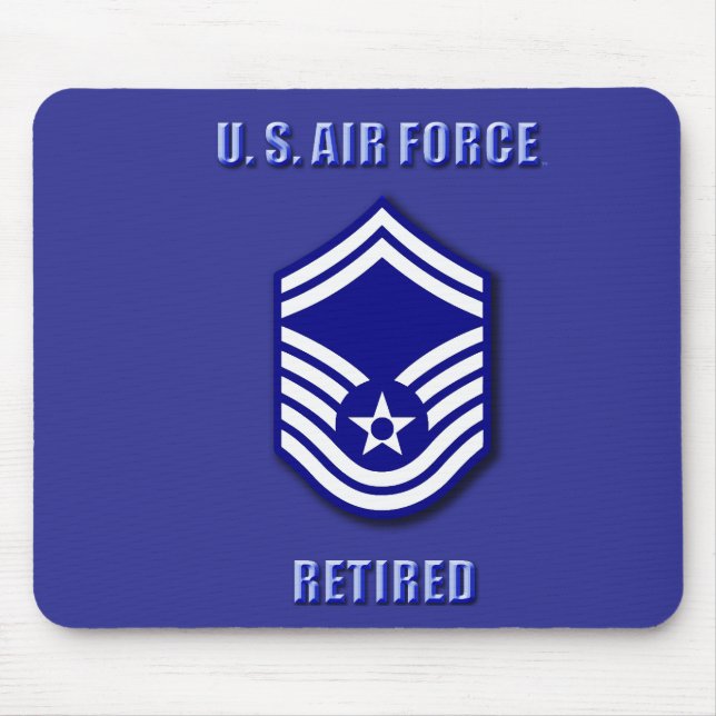 Senior Master Sergeant USAF Mini Basketkorg Musmatta (Framsidan)