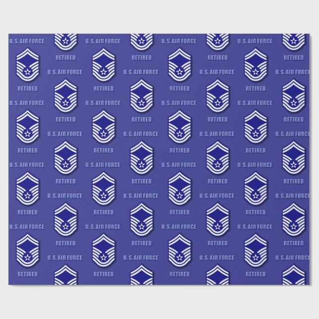 Senior Master Sergeant USAF Presentpapper (Platt)