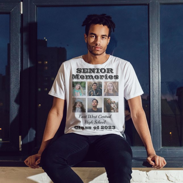 Senior Memories Class 6 Photo 2023 Collage T Shirt (Skapare uppladdad)