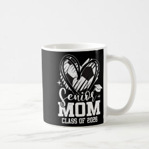 Senior Mom Cl Av 2026 Fotboll Examen Hjarta Kaffemugg
