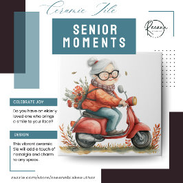 Senior Moments Ceramic Tile Kakelplatta