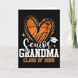 Senior Mormor Cl Av 2026 Basketboll Examen Student Kort