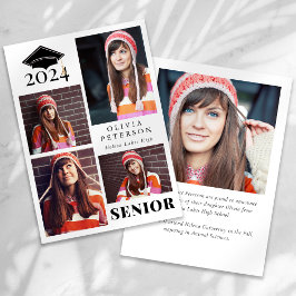 SENIOR Multi Photo Collage Studenten Meddelande