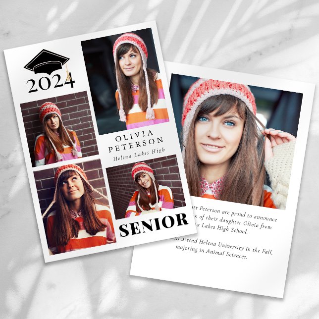 SENIOR Multi Photo Collage Studenten Meddelande (Skapare uppladdad)