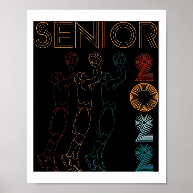 Senior Night Basketball Studenten Senior Poster (Framsidan)