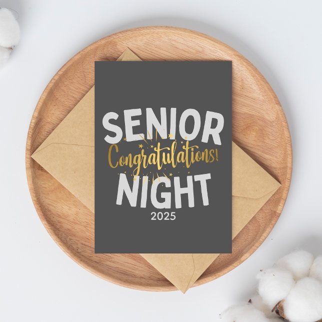 Senior Night Congratulations Custom Year Kort (Skapare uppladdad)