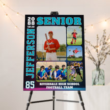 Senior Night Sports Team Player Photo Collage