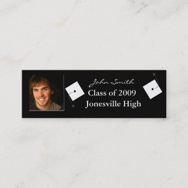 Senior Profile Card med dina foton Mini Visitkort (Framsida)