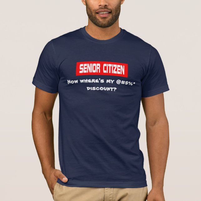 Senior-rabatt Tee Shirt (Framsida)