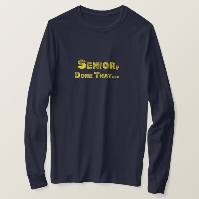 Senior, roligt Tee (Design framsida)