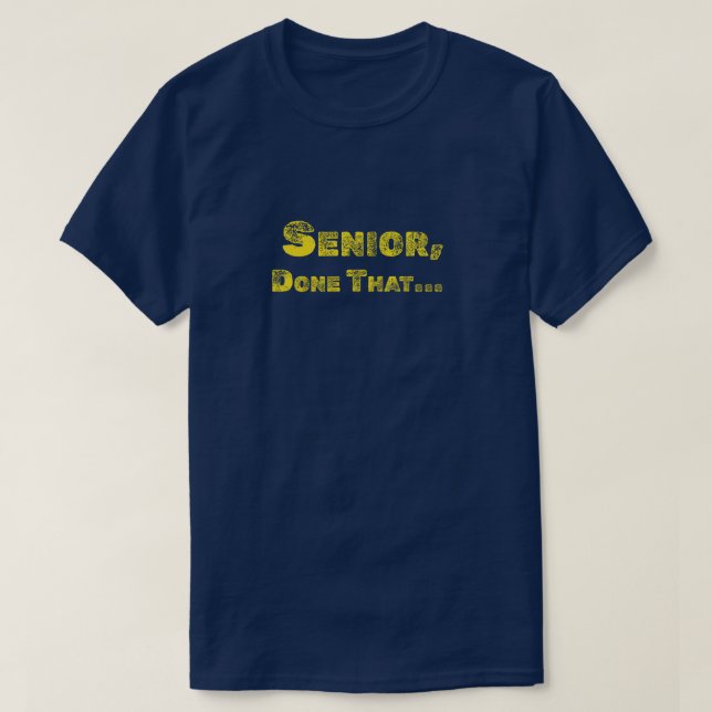 Senior, roligt Tee (Design framsida)