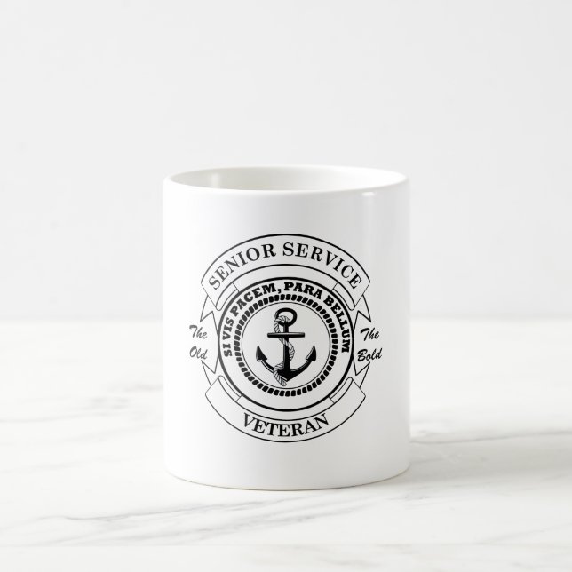 Senior Service Veteran Kaffemugg (Center)