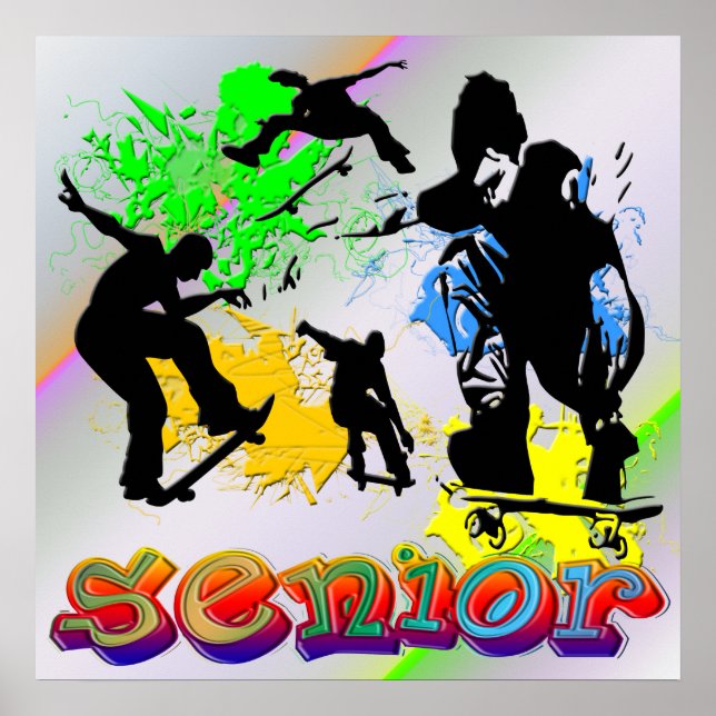 Senior - Skateboarding Poster (Framsidan)