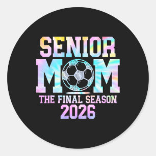 Senior Soccer Mamma Säsongen 2026 Cl 2026 Ti Runt Klistermärke
