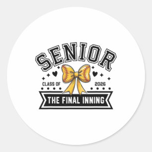 Senior Softll Cl 2026 Besättning Softll Senior Nat Runt Klistermärke