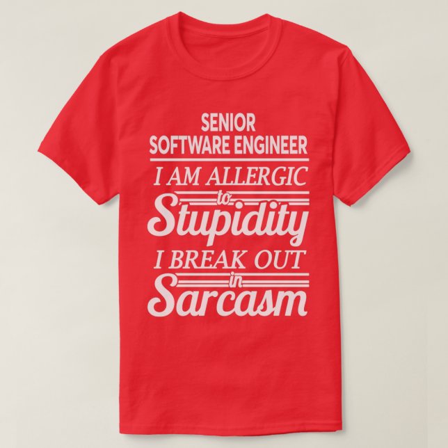 SENIOR SOFTWARE INGENJÖR 1 T SHIRT (Design framsida)