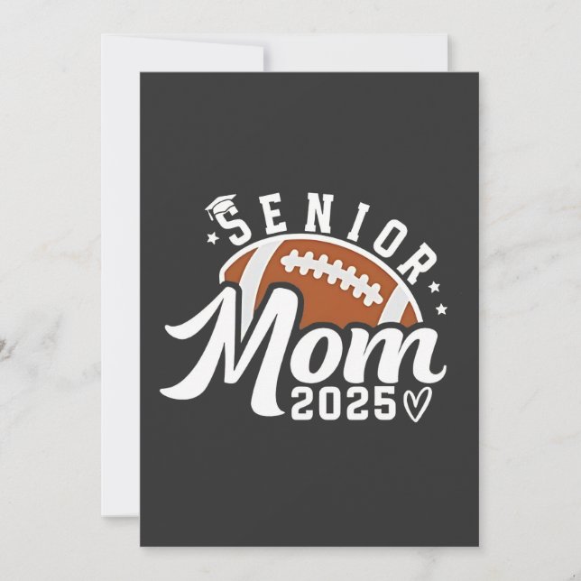 Senior stolt mamma 2025 Fantasy Football examen  Inbjudningar (Framsida)