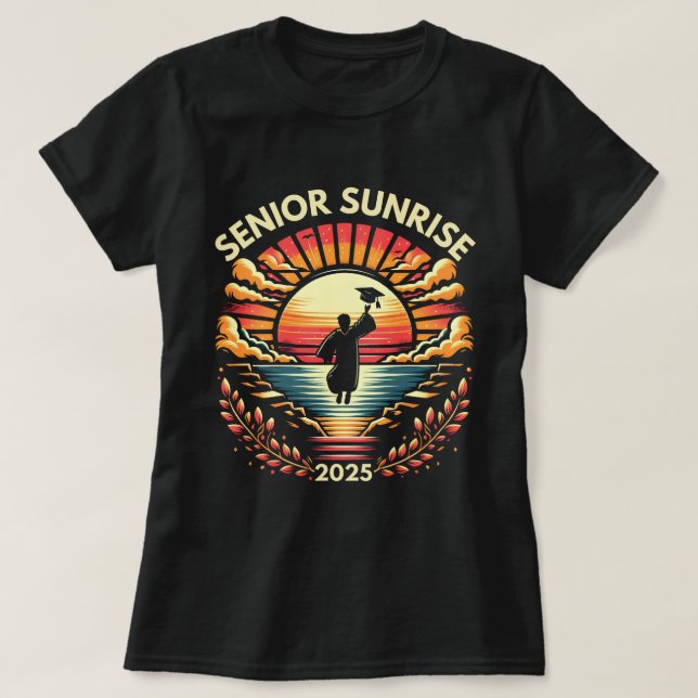 Senior Sunrise 2025 Studenten Day Firande Tee (Design framsida)